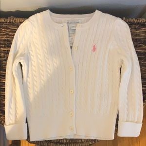 Ralph Lauren 2T cable knit sweater. New with tags